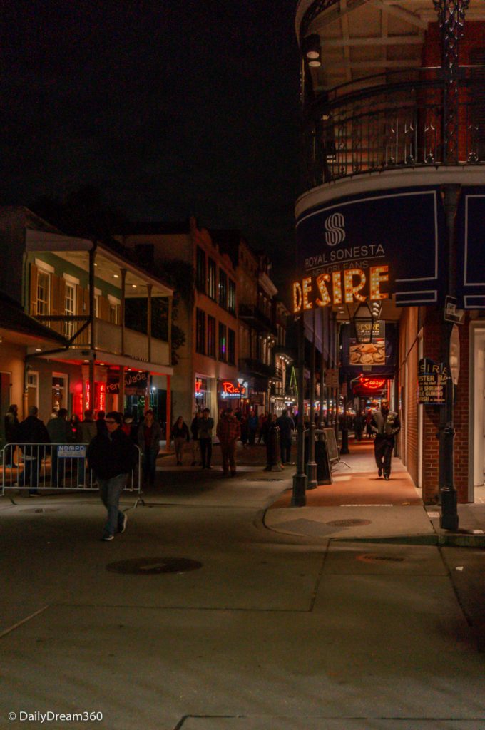 Bourbon Street at Night New Orleans