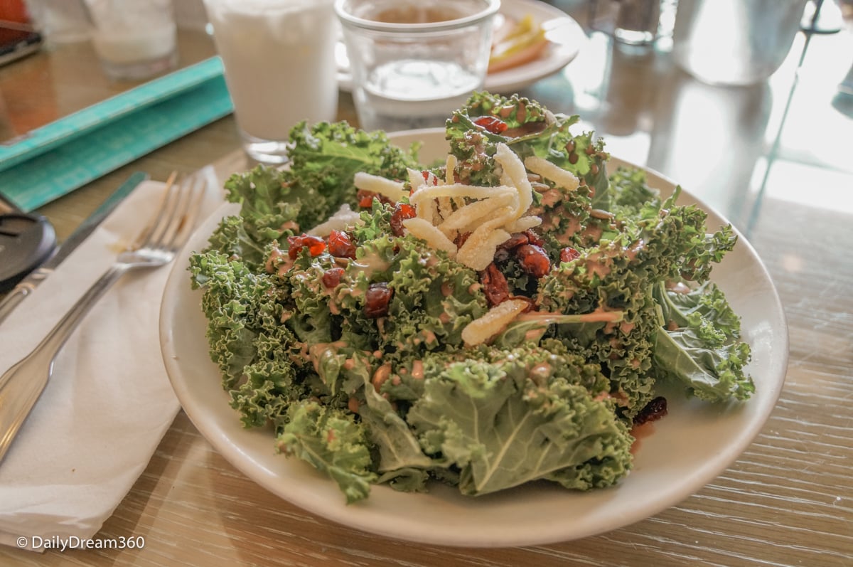 Salad and lunch at Brewed Fort Worth