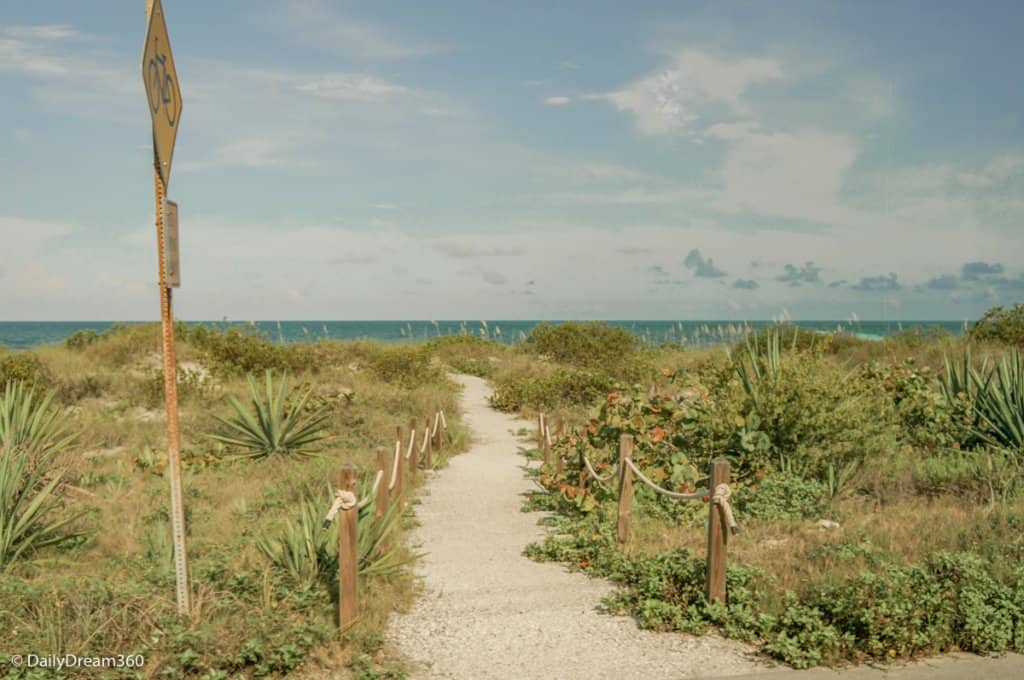 Walkway to the beach on Captiva Island