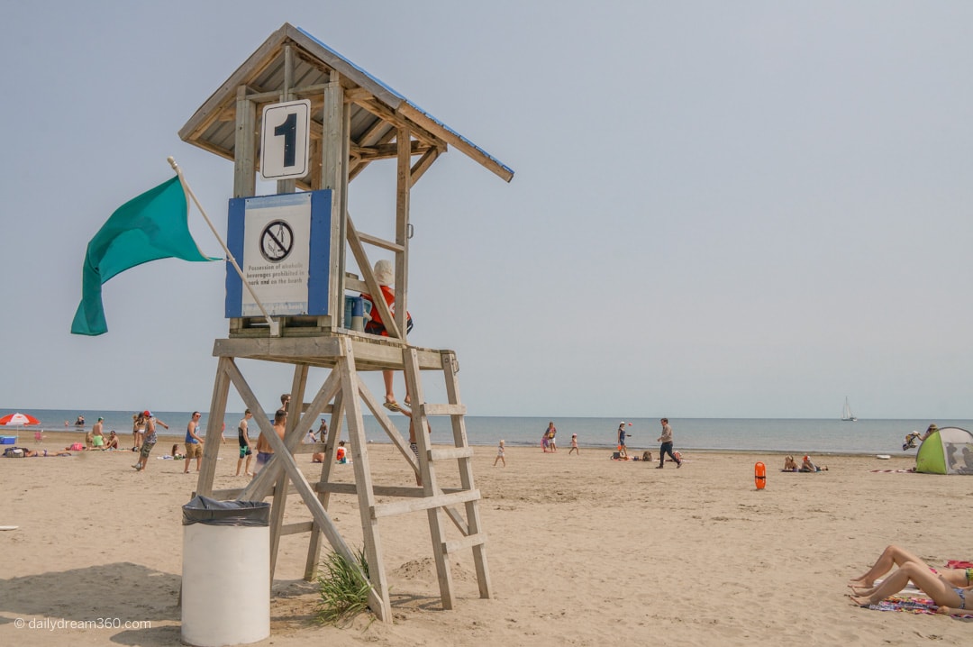 Lifeguard stand on Cobourg Beach