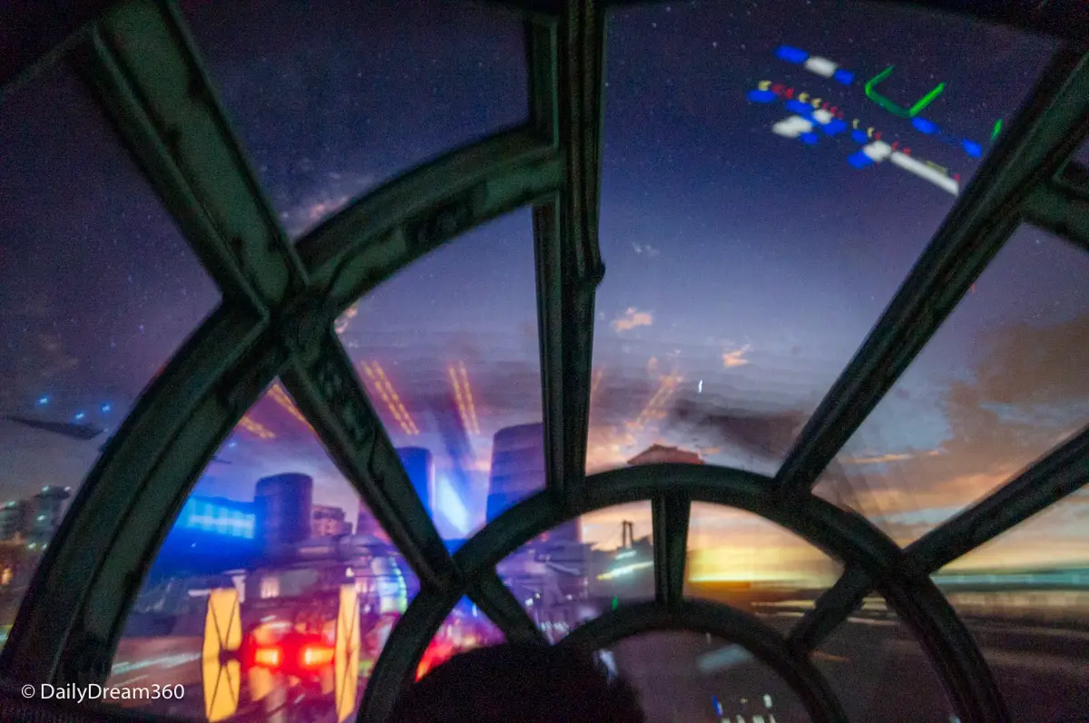 View from Millennium Falcon Cockpit Disneyland