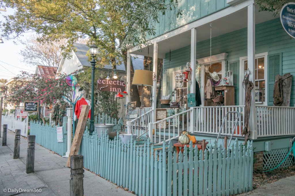 Shops of downtown Covington Louisiana