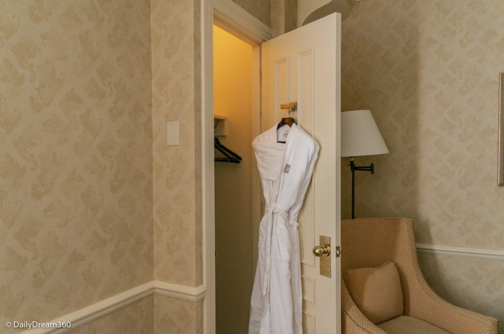Awkward closet location inside Fairmont Chateau Frontenac