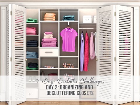 7-Day Declutter Challenge: Day 2 Decluttering and Organizing Closets