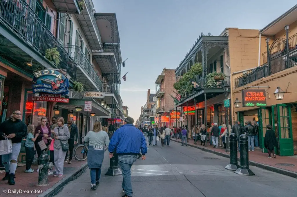 Bourbon Street at Dusk 3 Days in New Orleans An Itinerary for your First Trip to NOLA
