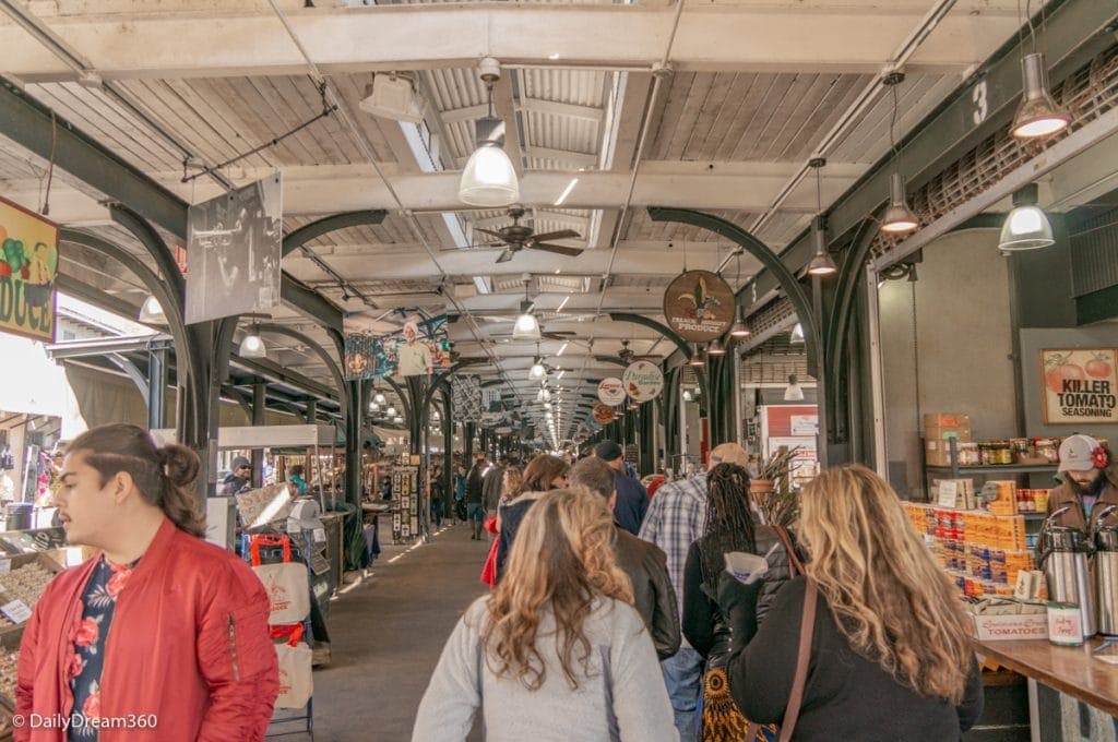 Inside the French Market New Orleans