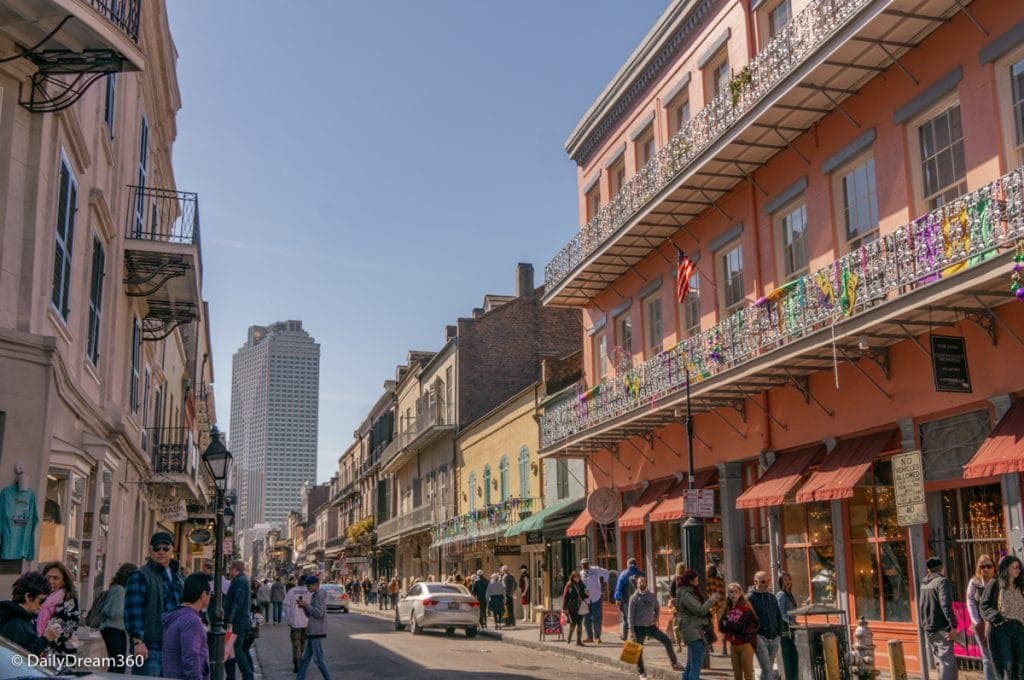 French Quarter street in New Orleans