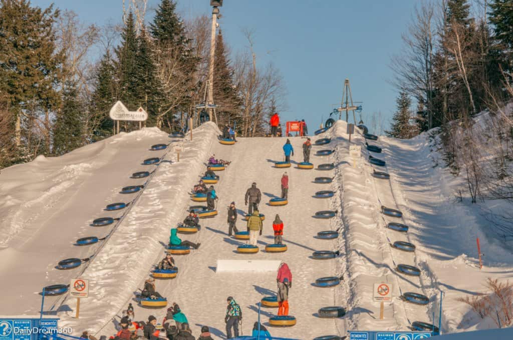 Snow Tubing at Val Cartier Village Quebec City