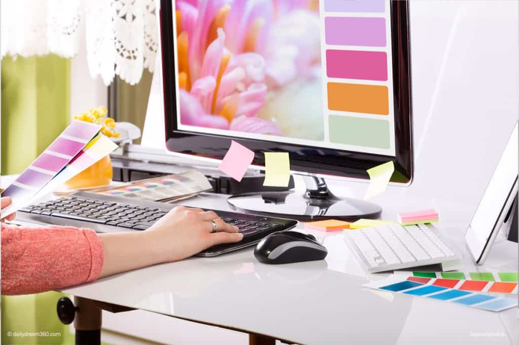 Graphic Designer office desk