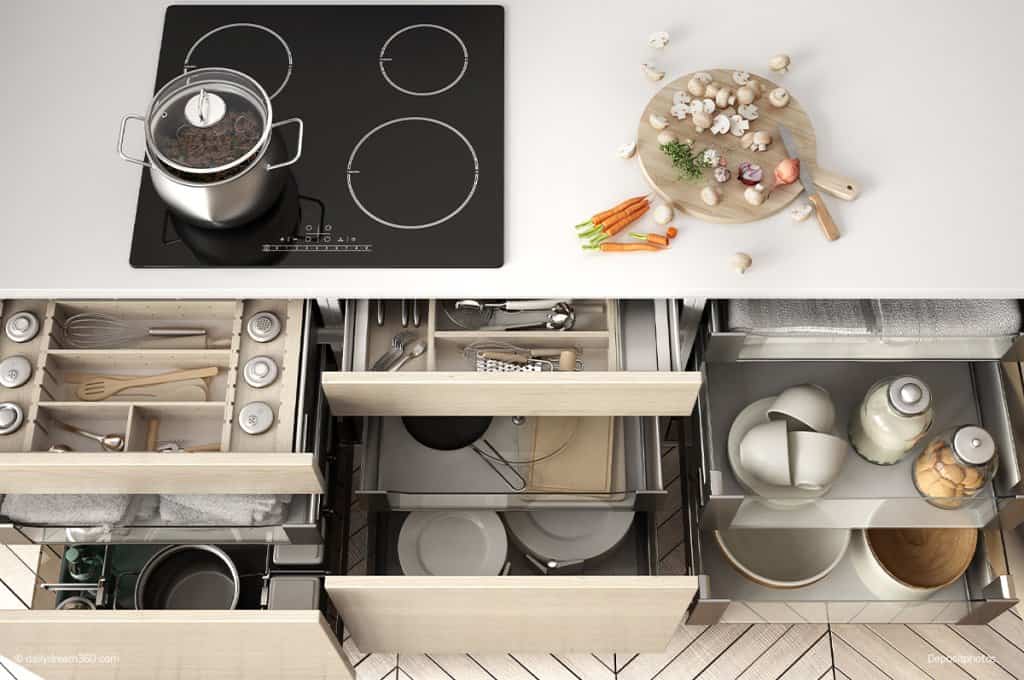 Kitchen drawers organized 7 Day Declutter Challenge: Day 6 Declutter Your Kitchen