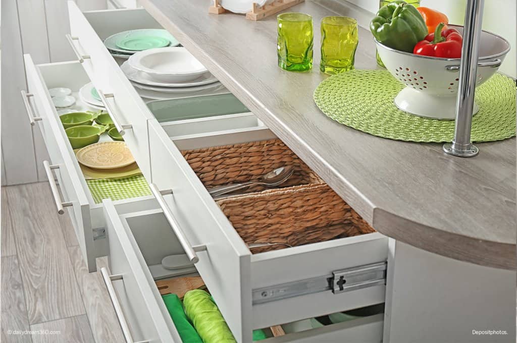 Kitchen drawers organized 7 Day Declutter Challenge: Day 6 Declutter Your Kitchen