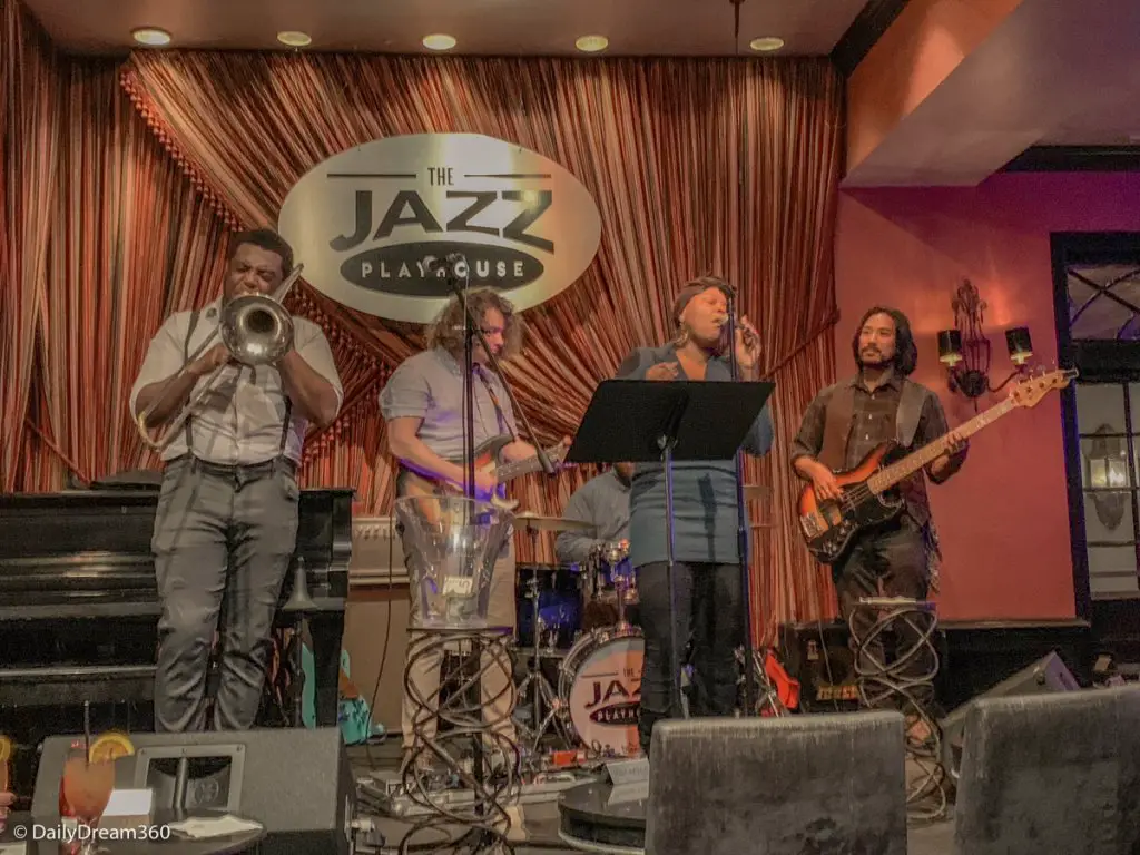 Singers on stage at Jazz Playhouse New Orleans.