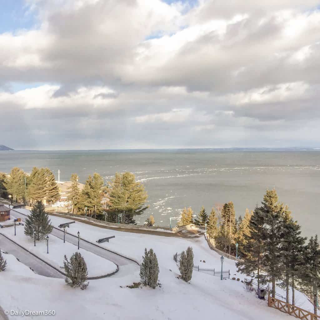 outdoor skating rink at Fairmont Manoir Richelieu