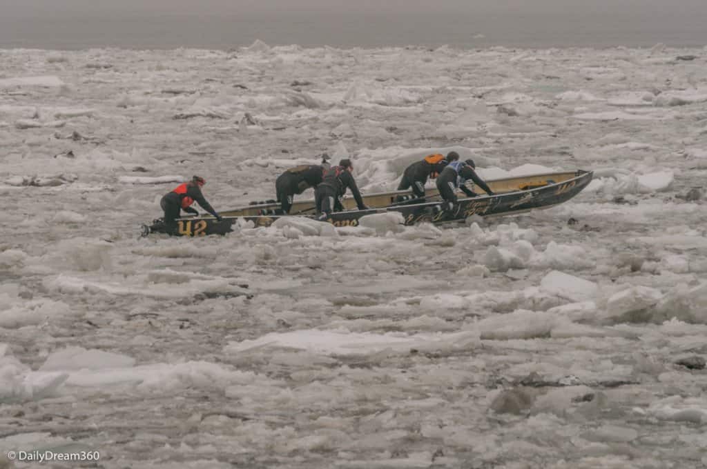 Isle-Aux-Coudre Ice Canoe Races