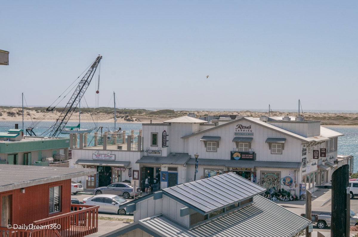 Shops and buildings in Morro Bay California