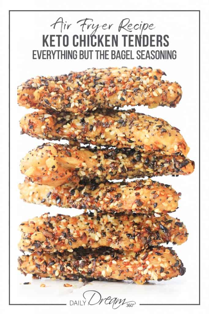 Everything Keto Chicken Strips Stacked
