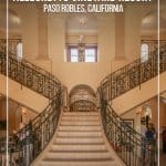 Lobby staircase at Allegretto Vineyard Resort Paso Robles California