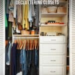 Organized closet 7-Day Declutter Challenge: Day 2 Decluttering and Organizing Closets