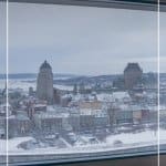 Extraordinary view of Quebec City from Hilton Quebec City Hotel