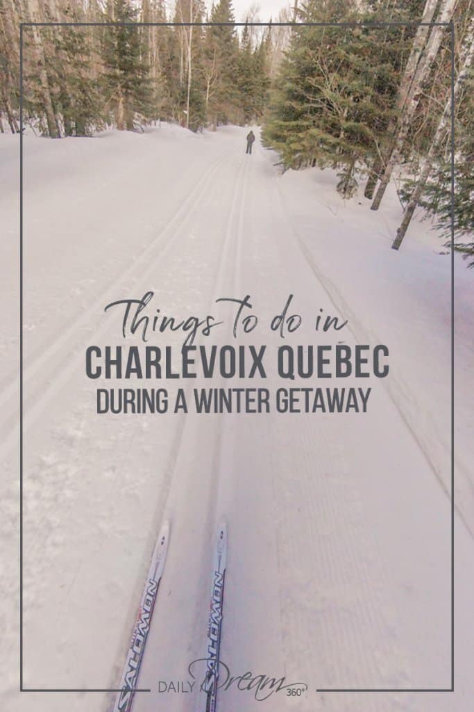 Cross country skiing in Charlevoix Quebec