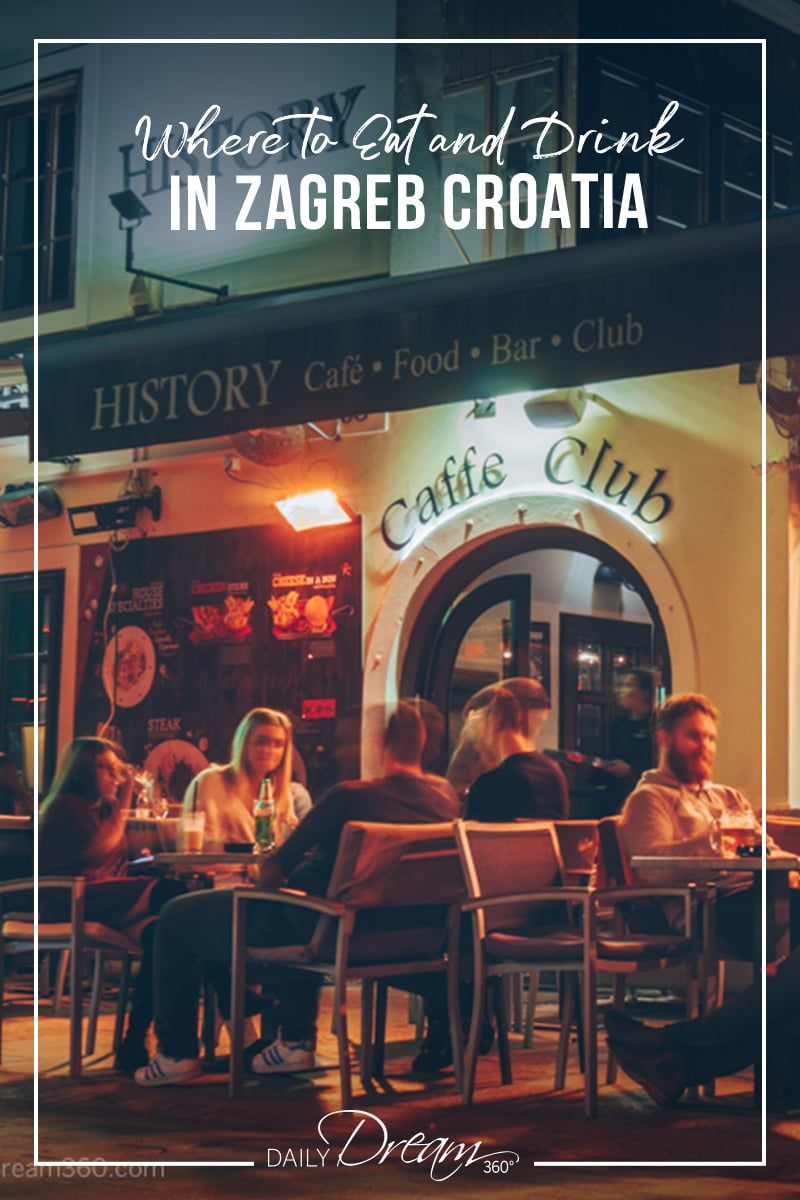 Plenty of cafes and clubs for drinks in Zagreb Croatia