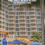 Main building at pool at Pink Shell Beach Resort Fort Myers Beach Florida