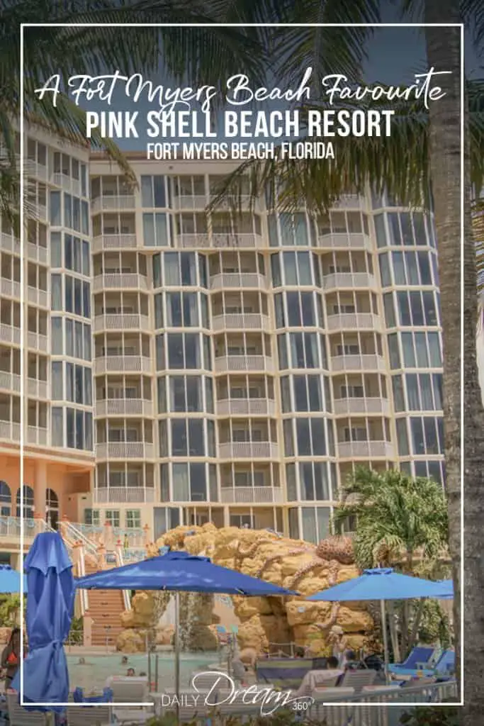 Main building at pool at Pink Shell Beach Resort Fort Myers Beach Florida