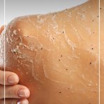 Women applying body scrub with text How to Pamper Yourself at Home DIY Spa Day