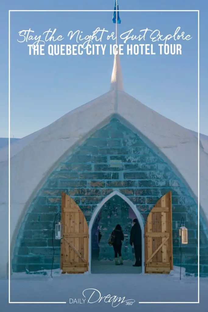 Entrance into the Quebec City Ice Hotel