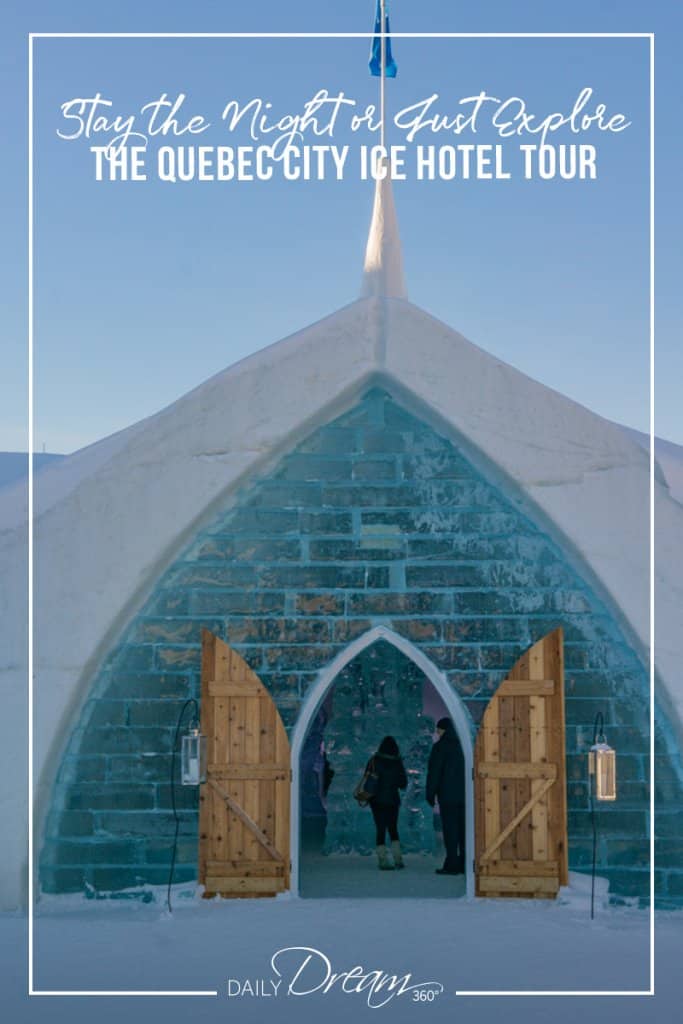 Entrance into the Quebec City Ice Hotel