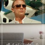 Casino Royale on tv screen with text List of Travel Inspiration Movies That Will Inspire You to Travel