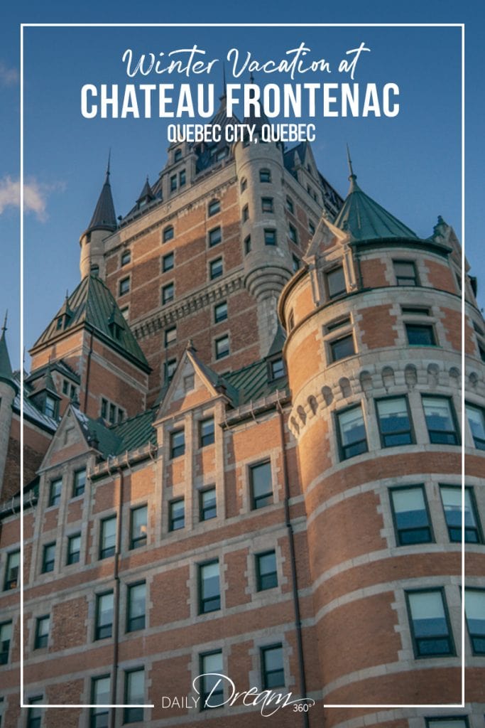 Fairmont Chateau Frontenac during winter