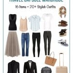 How these 18 items can turn into 20 stylish travel outfits