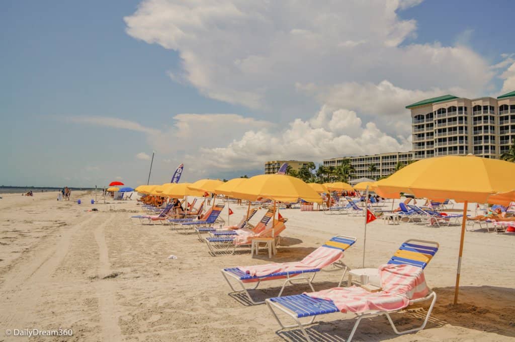 beach area at Pink Shell Beach Resort