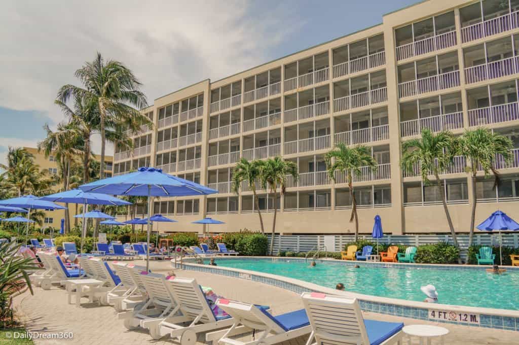 Adult pool and quiet area of Pink Shell Beach Resort