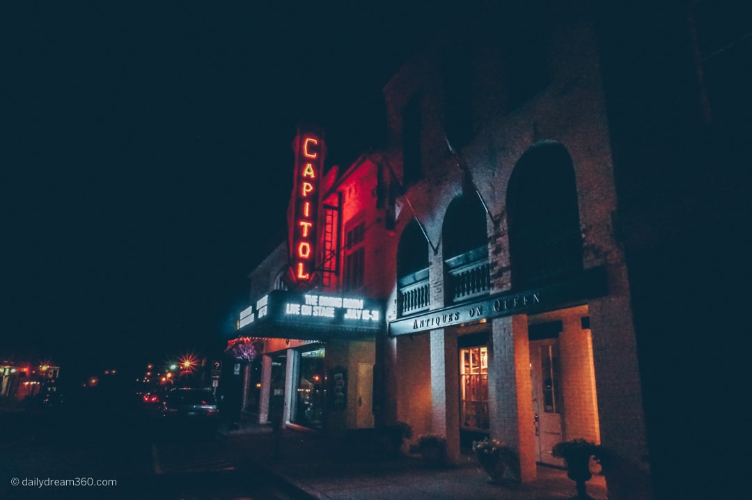 Port Hope Capitol Theatre at Night