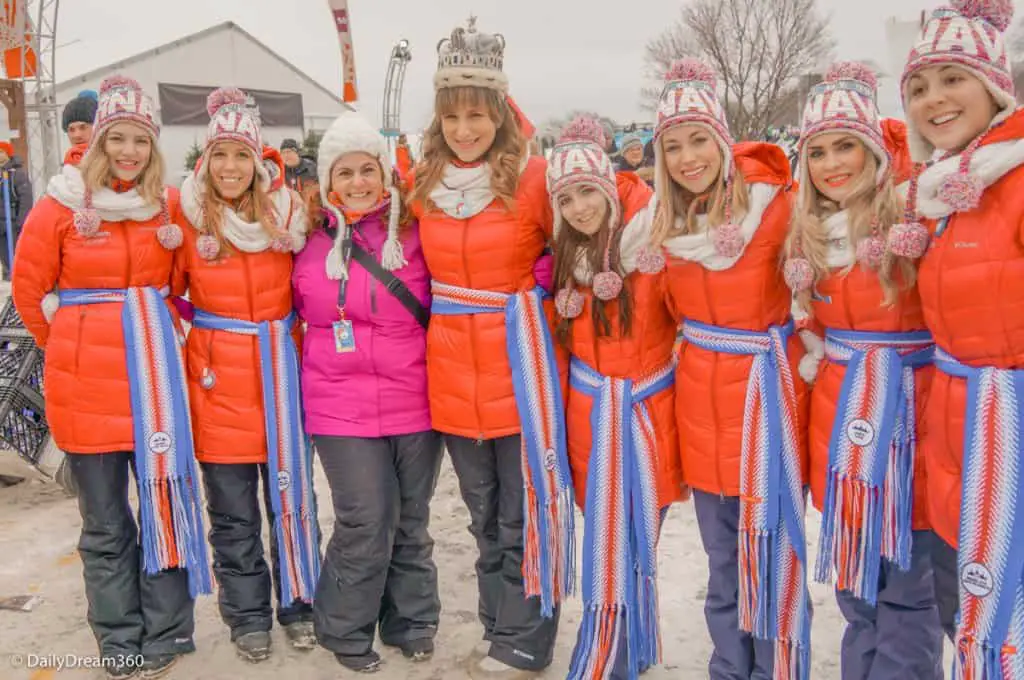 Meeting the Queen and Duchesses of Quebec Winter Carnival