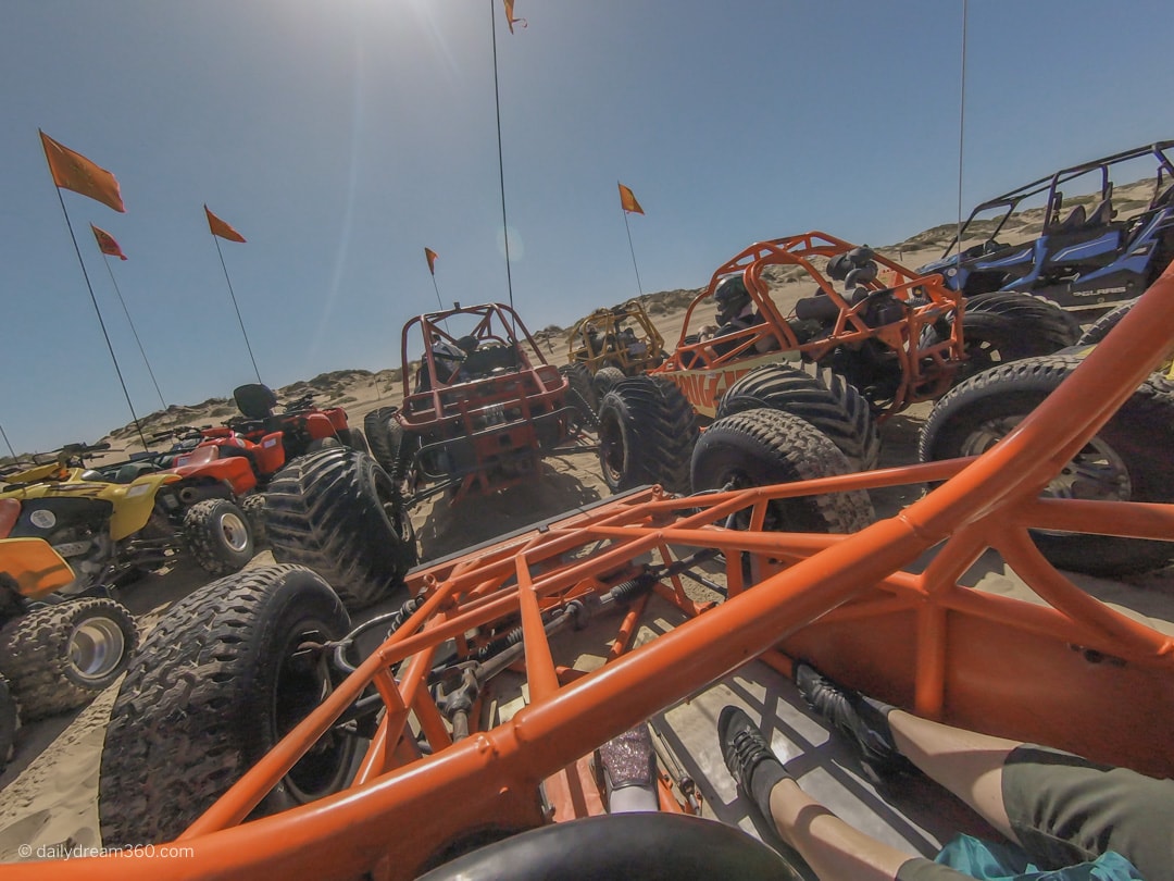 Awaiting final instructions with Sun Buggies in California