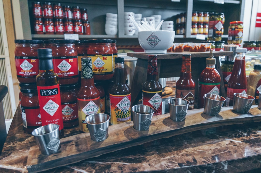 Tabasco tastings at Factory in Lafayette Louisiana