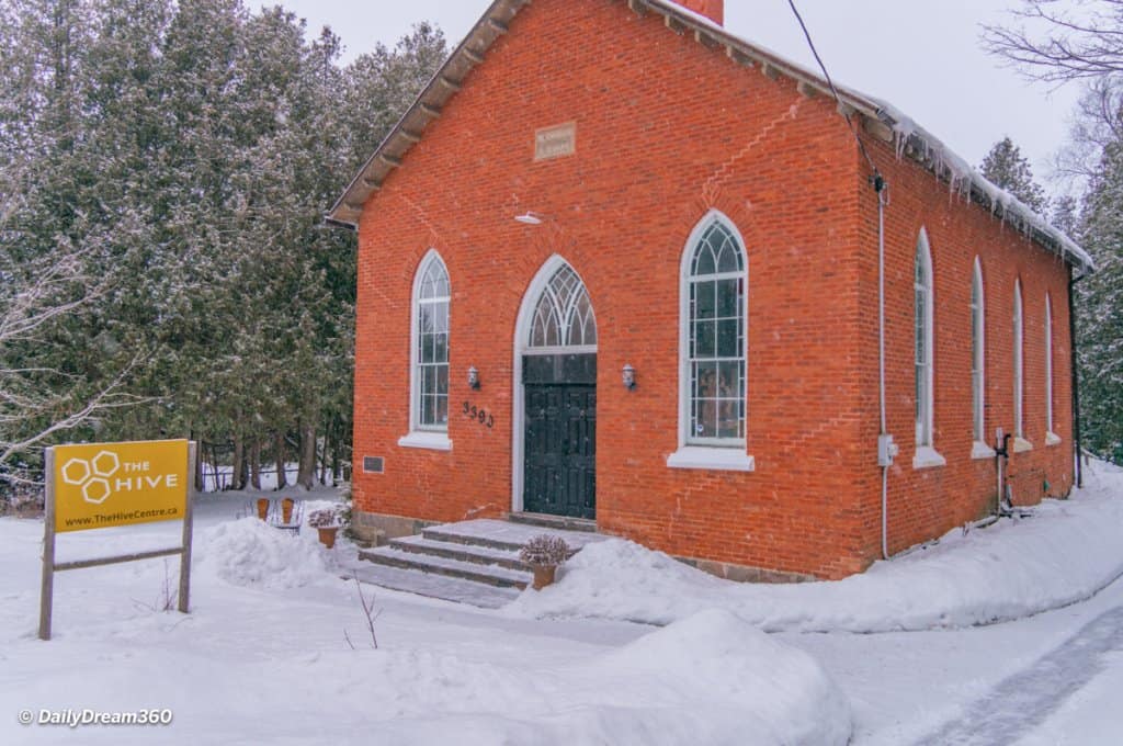 Converted church building at the Hive Centre