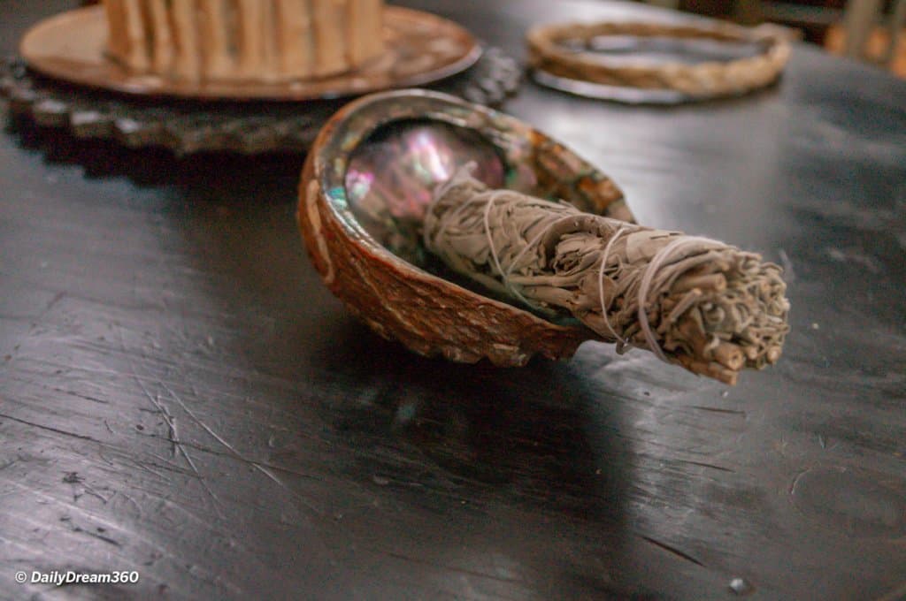 Sage bundle on table at the Hive Centre Orno Ontario