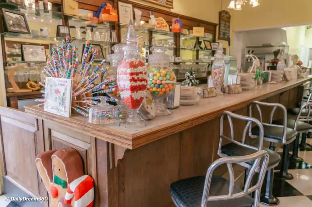 inside the store Three Georges Fine Southern Chocolates Mobile Alabama